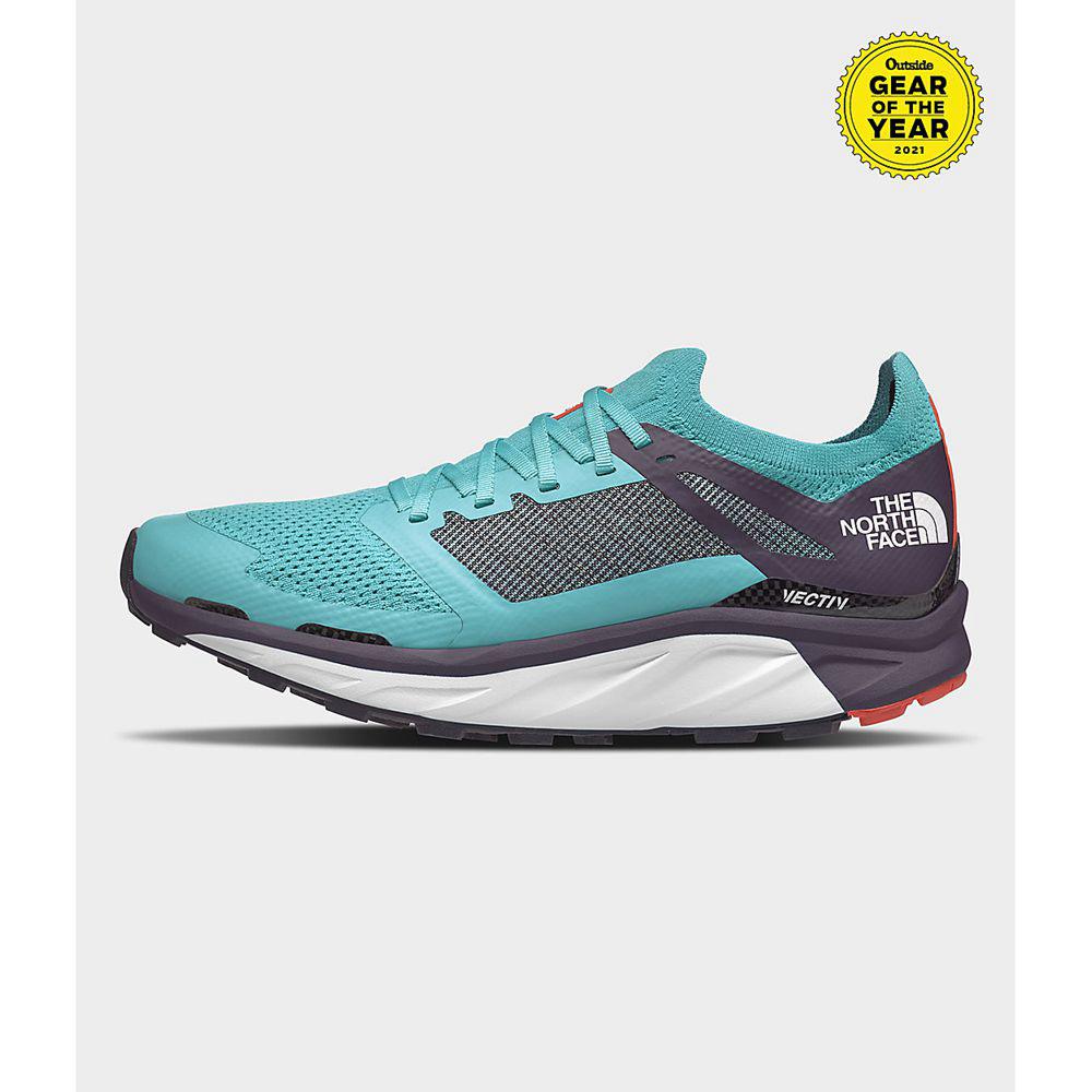 The North Face Flight Vectiv Γυναικεια Παπούτσια Για Trail Τρέξιμο - Μπλε / Βαθυ Μωβ (IBFK08342)